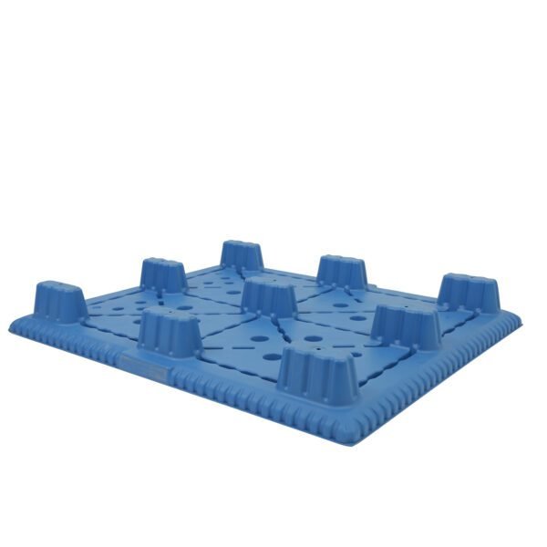 Blow Molded Nestable 9 Legs Plastic Pallets