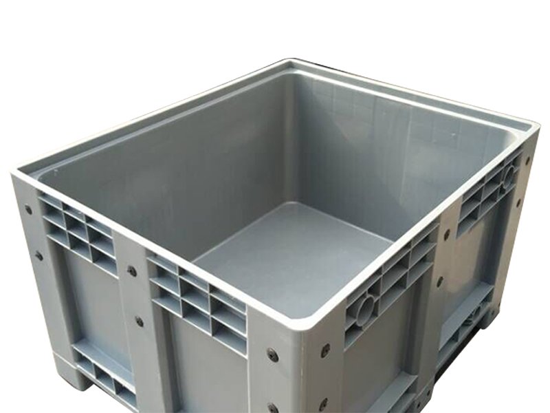 Folding pallet box, easy to clean, simple maintenance, for storage.