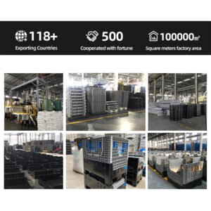 Factory of plastic bulk containers with large output and automated production lines