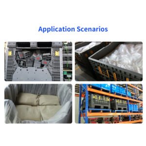 Plastic bulk containers used for storing parts, sacks, and logistics packaging