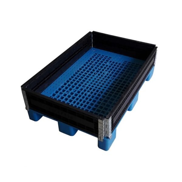 plastic pallet collar on 9 legs plastic pallet