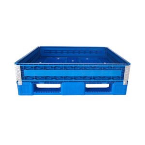 plastic pallet collar with 4 hinge