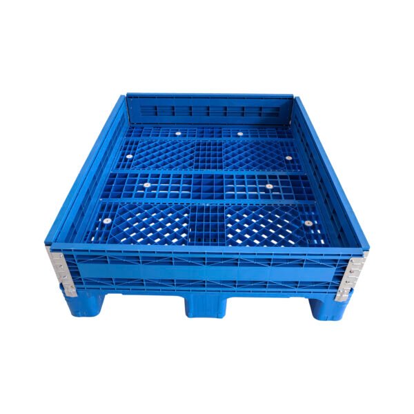 plastic pallet collar with 4 hinge