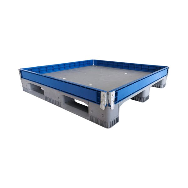 plastic pallet collar with 4 hinge