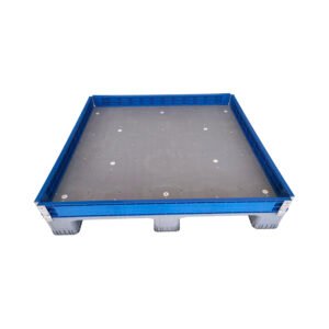 plastic pallet collar with 4 hinge
