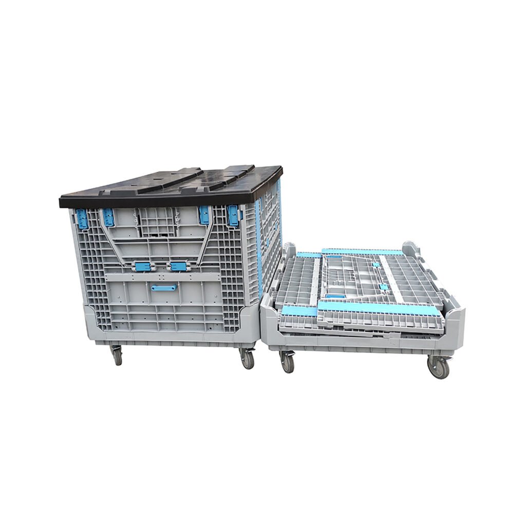 Plastic Palletizing Box Plastic Pallet Box on Wheels & Industrial Plastic Containers