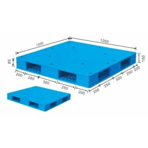 reversible pallet 1200 ×1200 solid deck | h1212psc