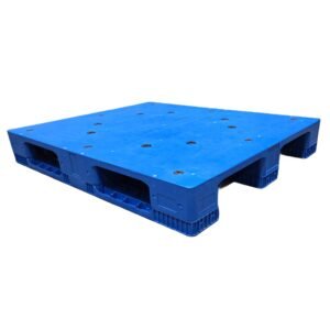 Paleta de plástico higiénica apilable de 1200 × 1000 con 3 patines | z1210pha