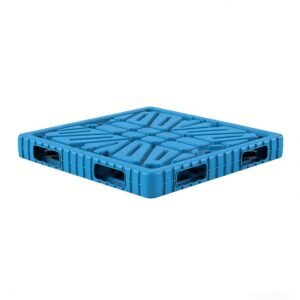1200×1200 blow molding plastic pallet double side solid deck