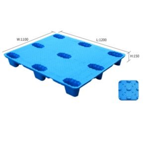 plastic floor pallets 9 legs nestable 1200×1000