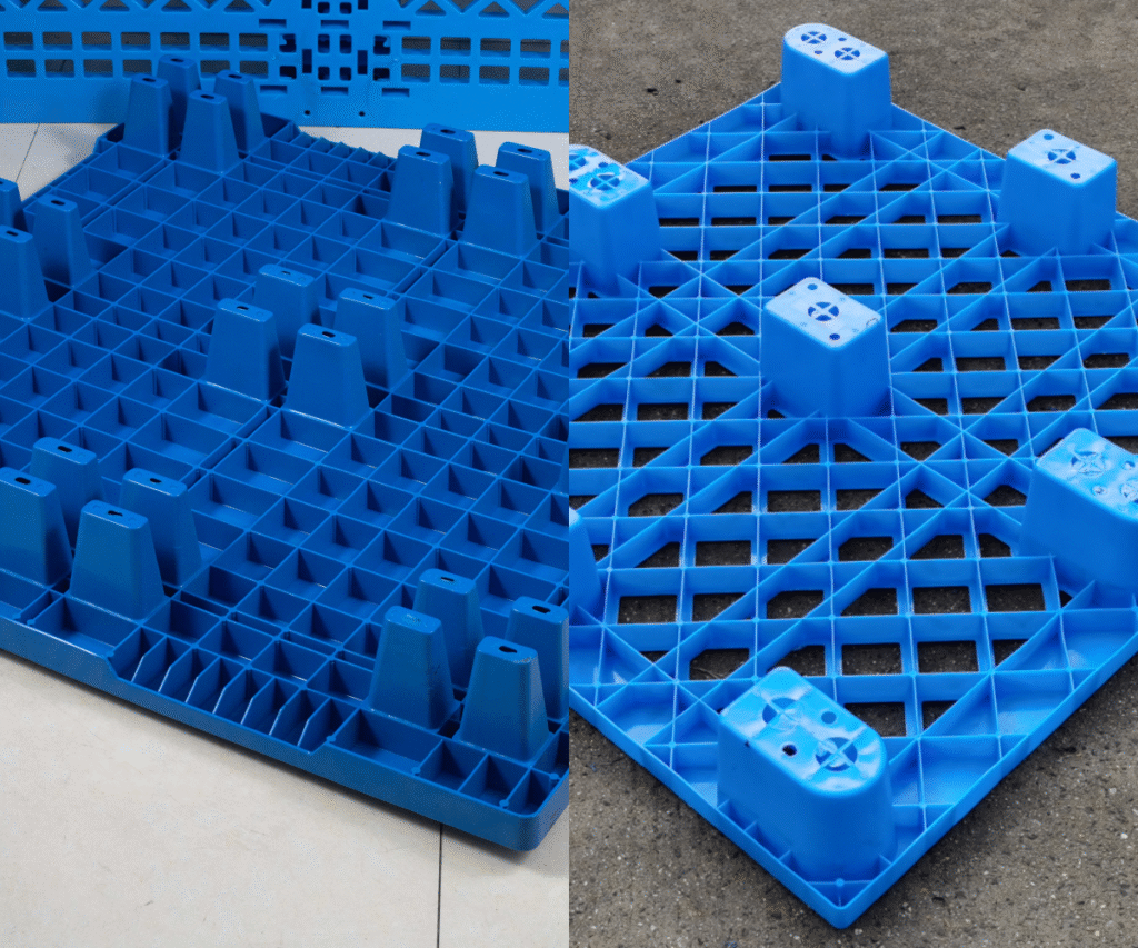 nestable plastic pallet base