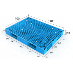 1400×1100 double faced plastic pallets