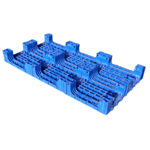 base of spliced modular pop plastic pallet
