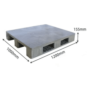 1200 × 1000 compression moulded plastic pallet