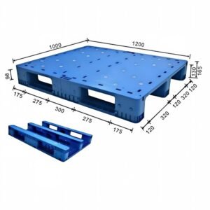 1200 x 1000 mm closed deck plastic pallet for automation