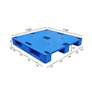 1100 x 1100 mm plastic pallet for medical industry