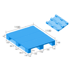 1100 x 1100 mm asian hygienic pallet | h1111p2
