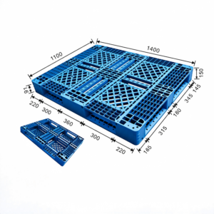 1400 x 1100 6 runner plastic pallet | open deck