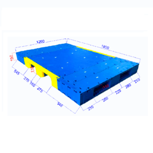 1200 x 1800 closed deck modular plastic pallet