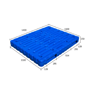 1400 x 1100mm stackable plastic pallet double face