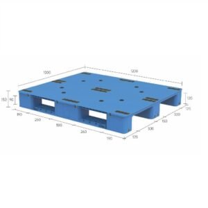 1200 x 1000 mm closed deck rackable plastic pallet