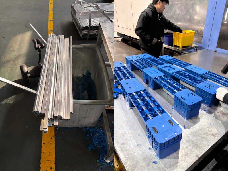 enlightening pallets processing area