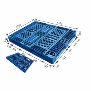 1400 x 1200 stackable plastic pallet | large deck