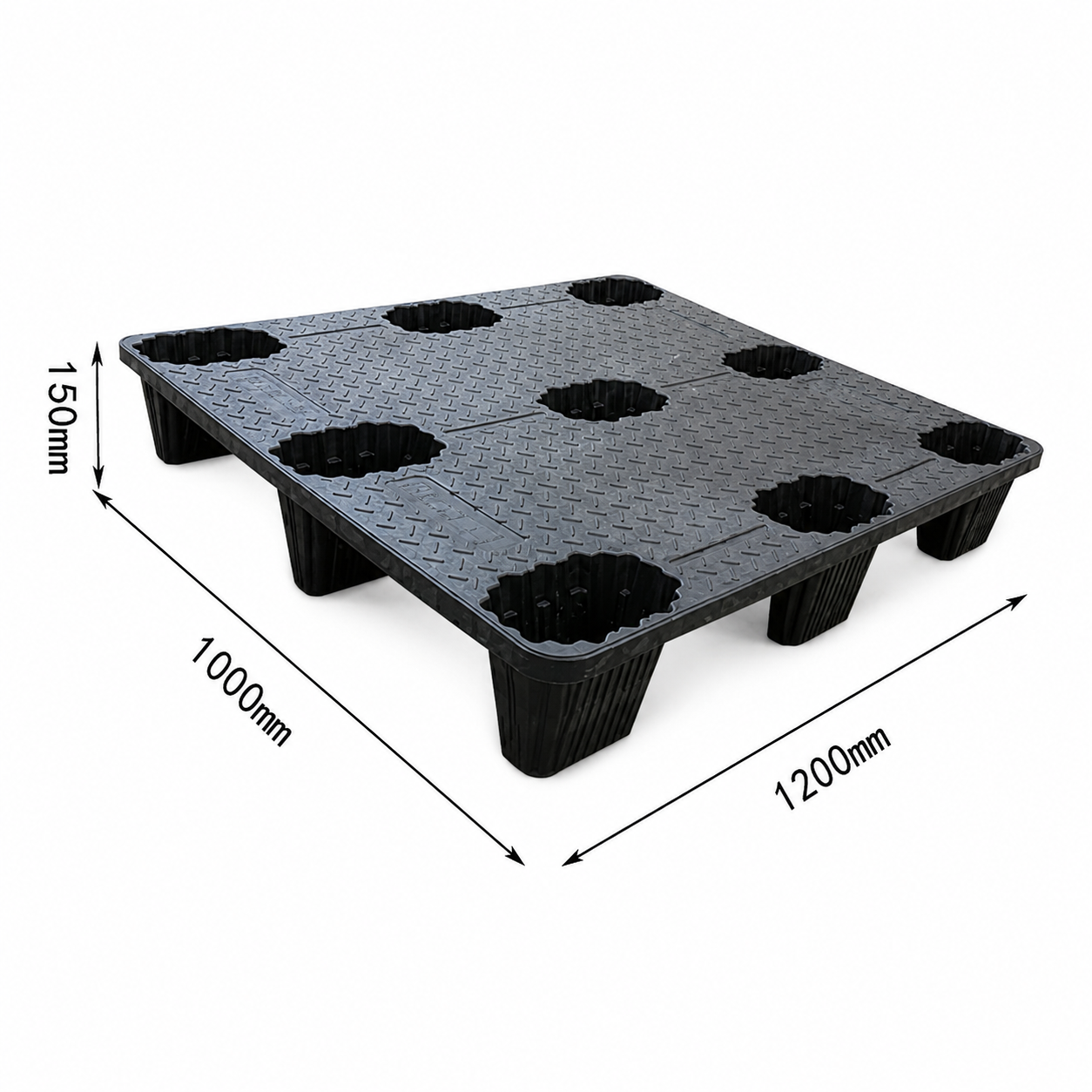 1200 × 1000 Recycled Nestable Closed Deck Pallet