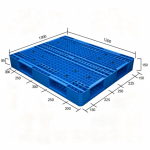 1200x1000 reversible heavy duty plastic pallet for salt & cement bag stacking
