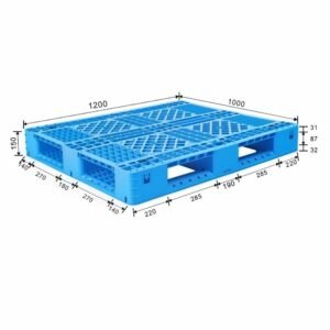 1200 x 1000 x 150 mm open deck full perimeter uk pallet