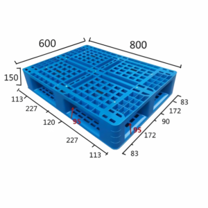 800 x 600 mm half euro plastic pallet | full perimeter