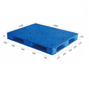 1400 x 1100 double sided large plastic pallet | stackable