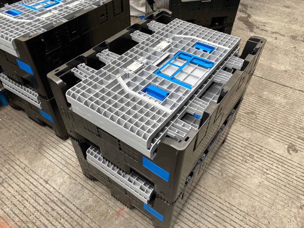 800 x 600 x 760 mm foldable bulk containers for industrial logistics