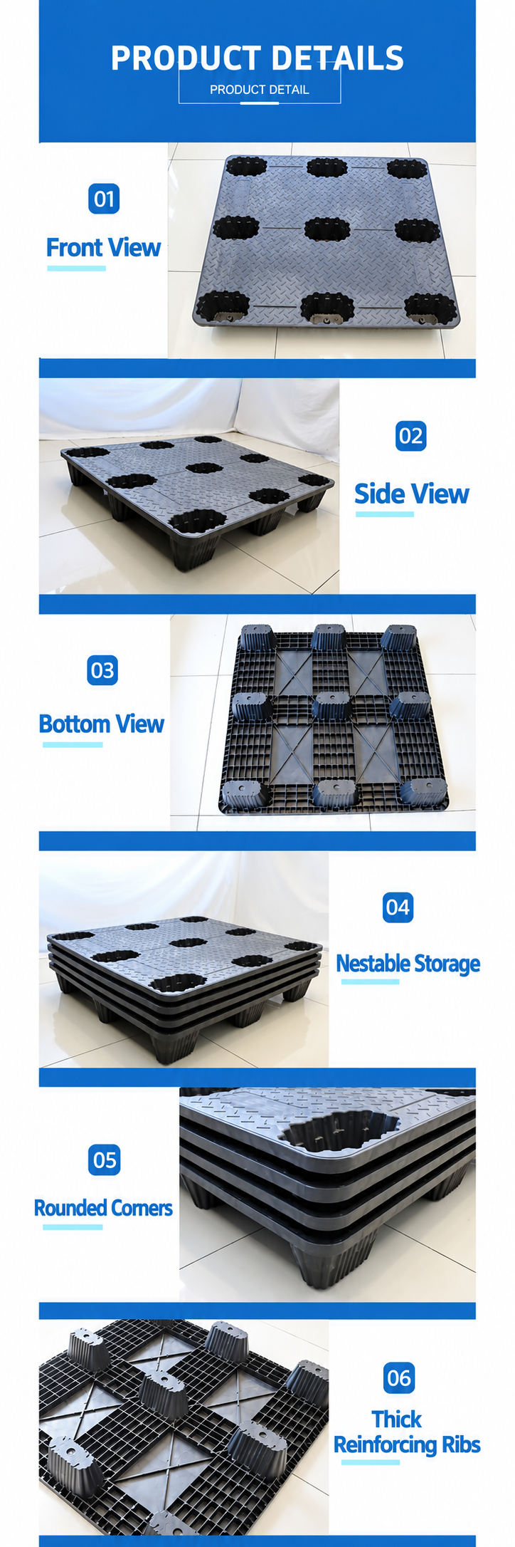 features of compression molding pallet