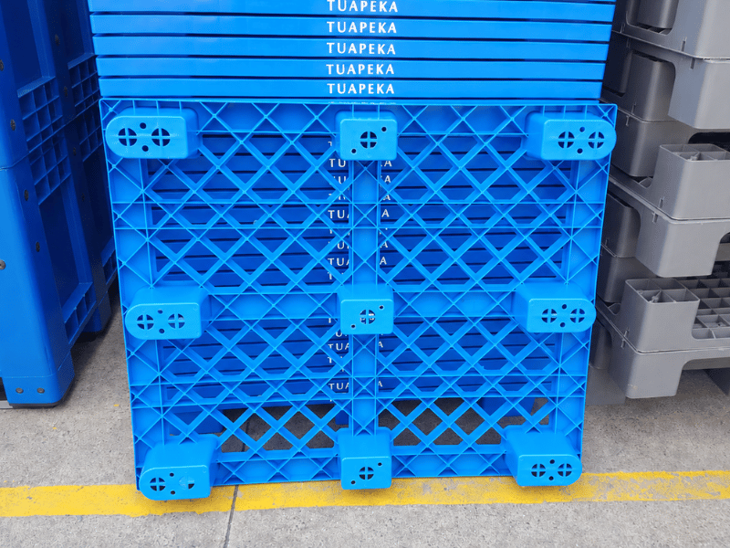 1200 × 1000 × 140 mm nestable one way plastic pallets