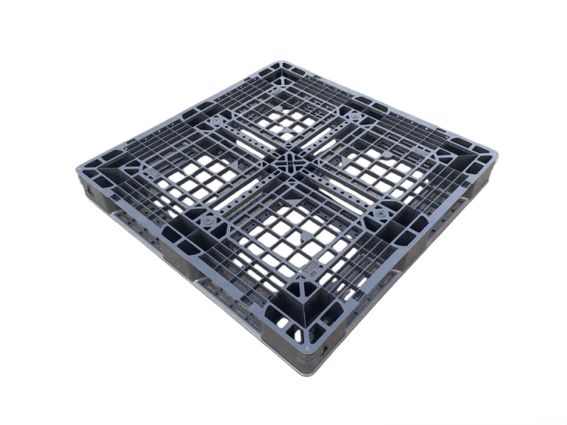 1100 x 1100 mm recycled plastic pallet – 6 runners | y1111wtc