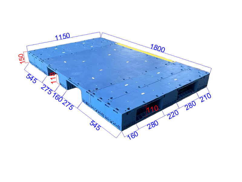 1150 x 1800 large solid deck splicing plastic pallet