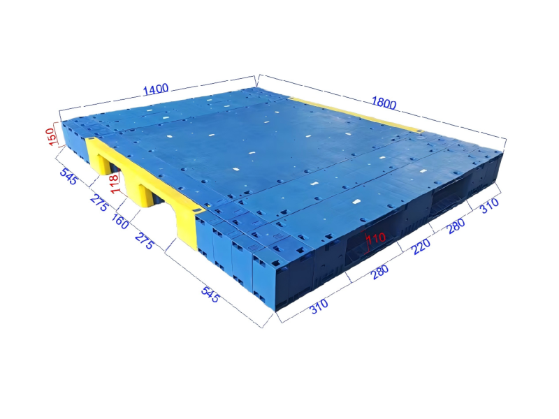 1400 x 1800mm modular plastic pallet | heavy duty large plastic pallet