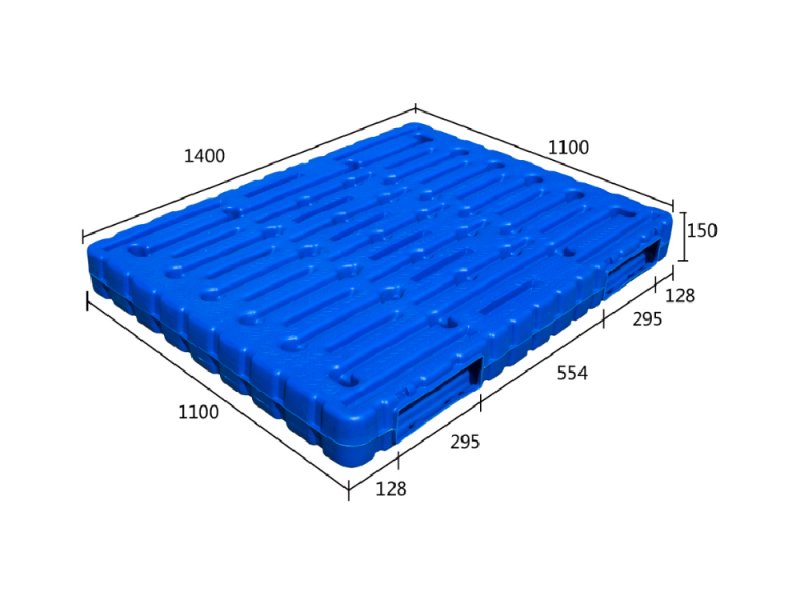 1400 x 1100mm stackable plastic pallet double face