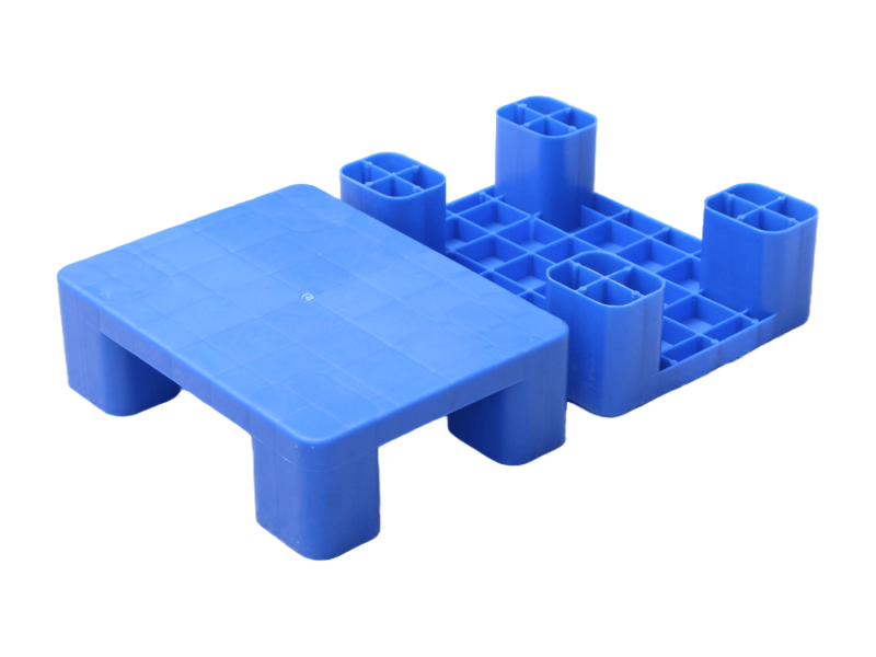 400 × 300 Display Plastic Pallets Solid Deck & 4 Legs