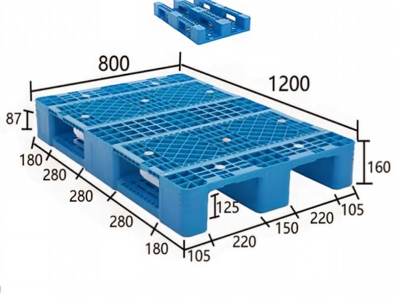 1200 x 800 mm euro pallet | stackable
