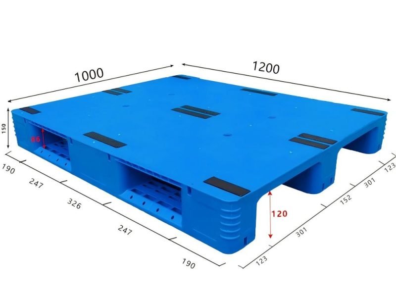 1200 x 1000 mm anti slip pharmaceutical pallet