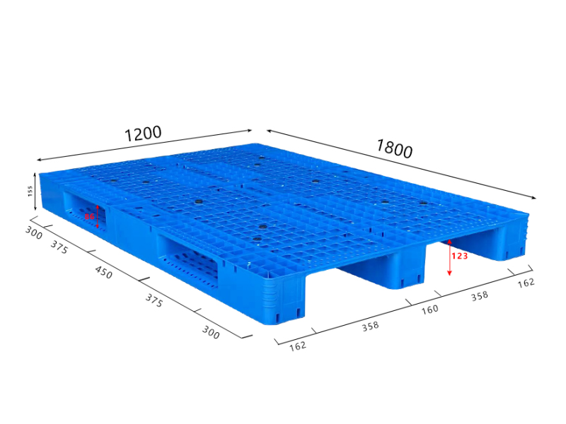 1200 x 1800 open deck extra large plastic pallet