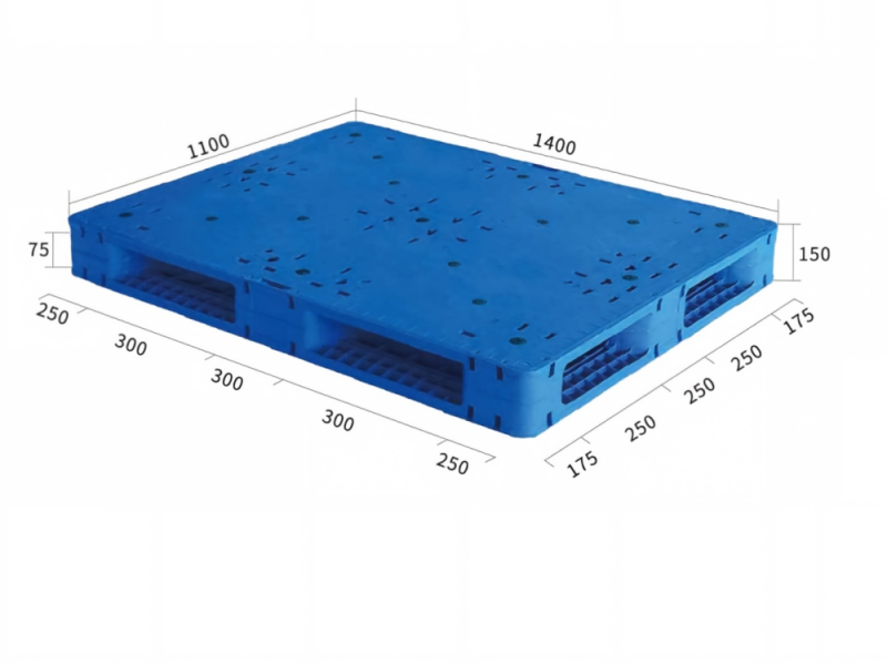 1400 x 1100 double sided large plastic pallet | stackable