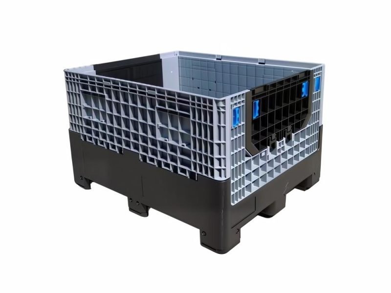 1200 x 1000 x 760 mm folding plastic pallet box