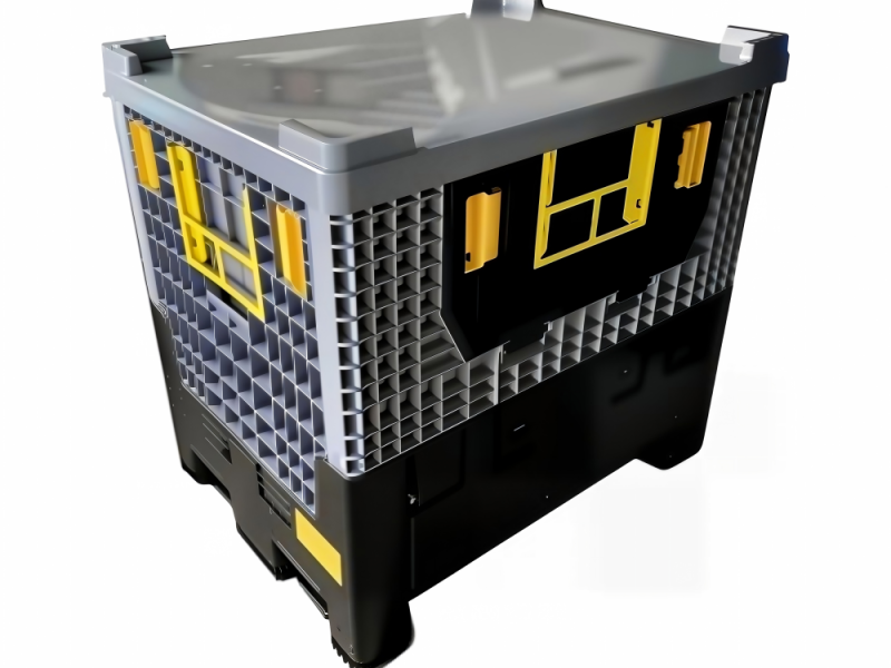 800 x 600 x 760 mm foldable bulk containers for industrial logistics