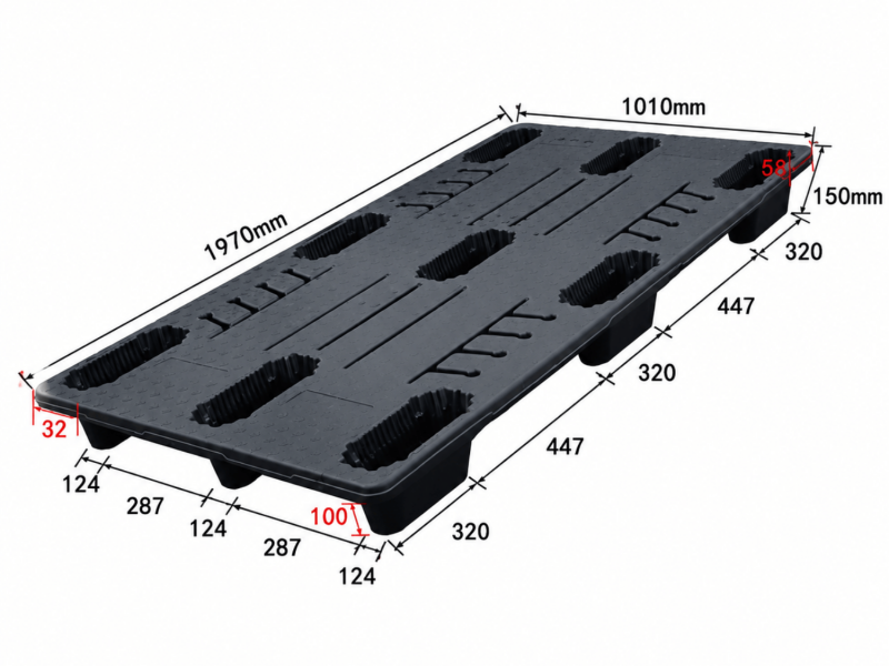 nestable plastic pallet for solar panels export