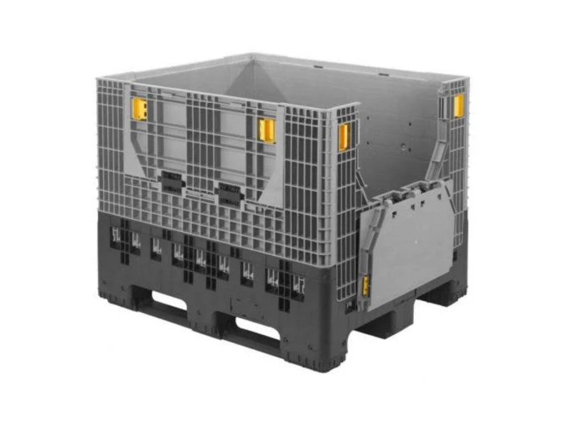 solid industry folding plastic pallet box