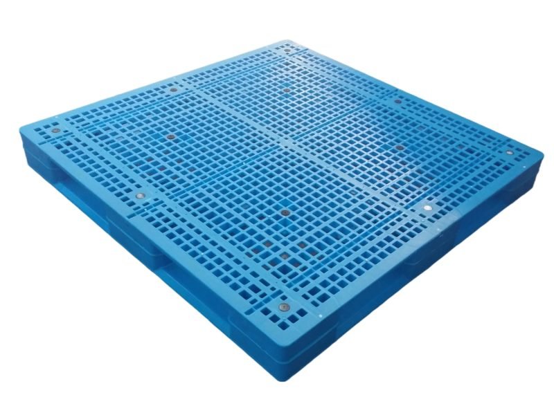 paleta plástica apilable 1500x1500 6 correderas | enl b 1515c