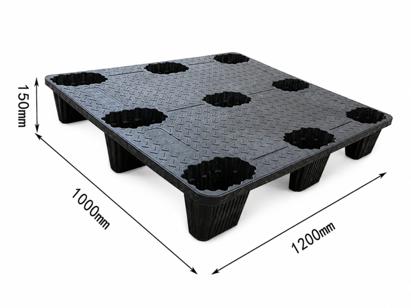 compression molding recycled nestable plastic pallet